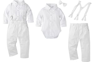 BABYMARS Christening Clothes Cake Wedding Tuxedo Outfit Baby Boys Formal Suit Gentleman Bowtie Romper Shorts