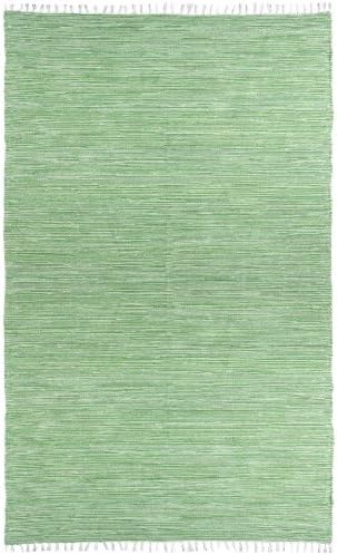 Complex Chenille Flat Weave Rug, 9-Feet by 12-Feet, Green
