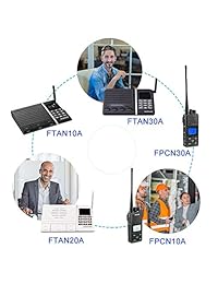 SAMCOM Radio de 2 vías de largo alcance, FPCN30A Walkie Talkie de 20 canales de hasta 5 millas, radio de mano recargable para senderismo al aire libre, caza, viaje, sin licencia (paquete de 2), Negro