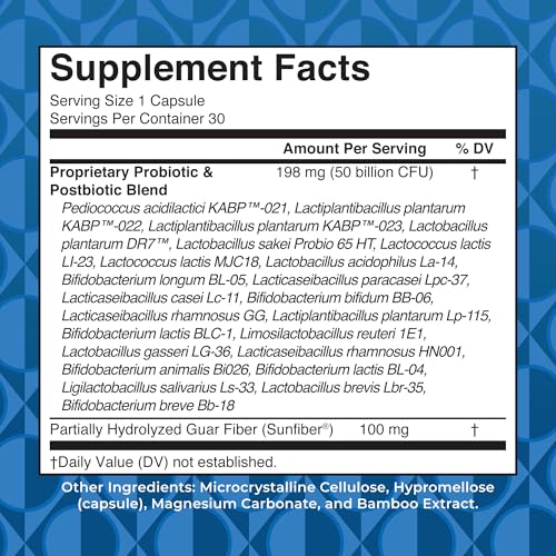 MaryRuth Organics- Probióticos 3 en 1 de MaryRuth para la salud digestiva | Prebióticos y posbióticos | Suplemento para la salud intestinal