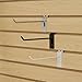 Econoco Slatwall Deluxe Hooks, 4 Inch Display Hooks for Slatwall Panels, Heavy Duty Metal, Pack of 96, White