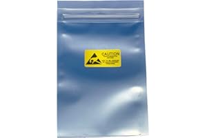 Daarcin 50pcs Anti Static Bags 3.93X5.9in/10X15cm Resealable for SSD HDD with Labels, Antistatic Bags for Hand Drive or Varie