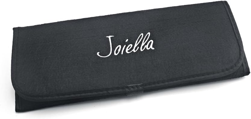 Joiella Heat Resistant Portable Curling & Flat Iron Travel Pouch Hair Flat Iron Pouch in Black
