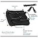 Easy Posture Brands Lumbar Support Cushion Back Pillow for Office Chair or Car Lower Back Pain Relief - 100% Memory Foam Black or Gray (Bonus Cover)