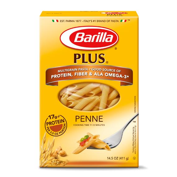 Barilla Protein Plus Pasta, Penne, 14.5 Ounce Prime Pantry