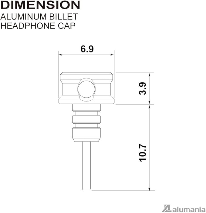 Amazon Co Jp Alumania Aluminum Billet Headphone Cap For 3 5mm Plug Gold Electronics Cameras