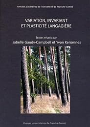 Variation, invariant et plasticité langagière