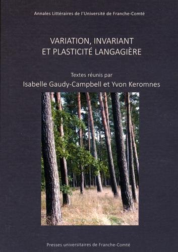 Variation, invariant et plasticité langagière