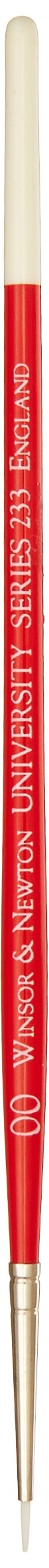Winsor & Newton 5423020 University Series 233 Round Short Handle Brush, Size 00