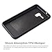 Alcatel OneTouch Flint Case, Alcatel OneTouch Fierce XL Case, kaesar [Slim Fit] [Shock Absorption] Brushed Metal Texture Hybrid Dual Layer Slim Protector Case Cover for Alcatel Fierce XL - Black