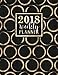 Weekly Planner: 2018 Weekly Planner: Gold Circles on Black (Volume 3) by Gray & Gold Publishing