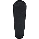 Mountainlodge Ultralight Fleece Sleeping Bag Liner,Mummy Sleeping Bag Liner with Hood and Stuff Sack Suit for Camping,Travelling and Hiking in All Seasons