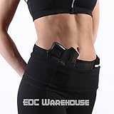EDC Warehouse Universal Belly Band Gun Holster | Comfortable & Breathable Neoprene | Fits Full Size, Compact, Subcompact, Revolver | Waist Band Holster | Fits Men and Women: Unisex | 20