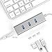 Hhusali 3-Port USB-C to USB 3.0 Aluminum Portable Data Hub, with 10 Mpbs, 100 Mbps, 1000 Mbps, or 1 Gigabit Network Adapter with Ethernet Port, for MacBook Pro 2016, ChromeBook, XPS and More