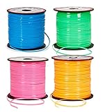 Neon Rexlace Plastic Lanyard - Set of 4