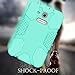 Hocase Galaxy Tab E Lite 7.0 (2016) Case, Rugged Heavy Duty Kids Proof Protective Case for Galaxy Tab E Lite 7.0 SM-T113NDWAXAR/SM-T113NYKAXAR - Mint Green/Grey