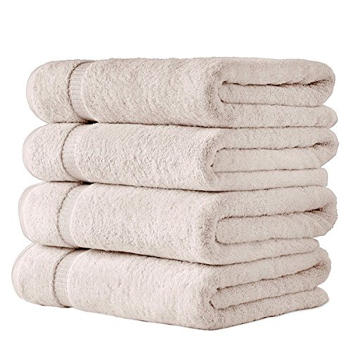 SALBAKOS 700gsm Turkish Cotton 4 piece Bath Towel Set