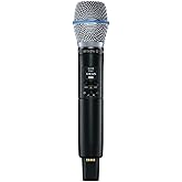 Shure SLXD2/B87A Handheld Transmitter with BETA 87A Vocal Mic Capsule - for use with SLX-D Digital Wireless Microphone Systems, Receiver Sold Separately | G58 Band (SLXD2/B87A=-G58)