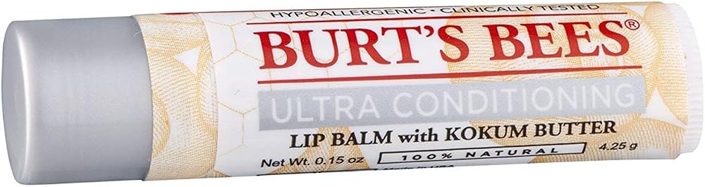 Burt's Bees Ultra Conditioning Lip Balm Kokum Butter 12 Pack 100% Natural