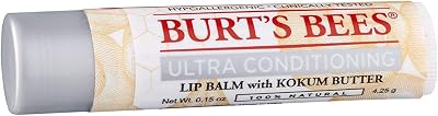 Burt's Bees Ultra Conditioning Lip Balm Kokum Butter 12 Pack 100% Natural
