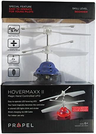 Propel RC Hovermaxx 2.0 UFO, LED Remote Control, Hovers 30ft High - Purple
