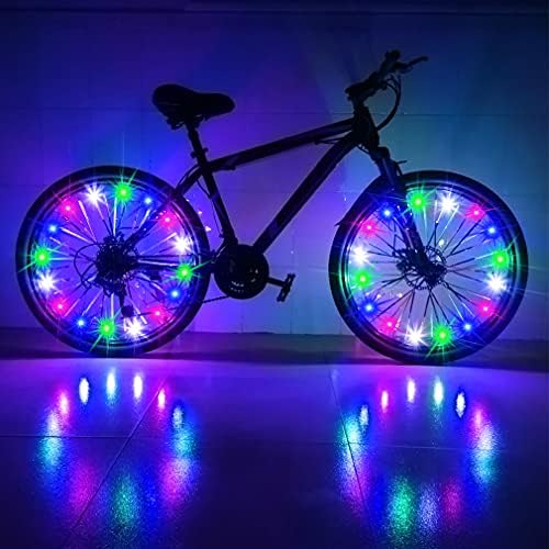 CDYKLCB Bike Wheel Lights, LED Spoke Two Tires Lights Super Bright