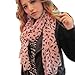 DGI MART Scarf for Ladies Girls Chiffon Colorful Sweet Cat Kitten Print Scarf Graffiti Style Shawl Gift - Pink