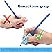 Tuzico 8 Pcs Pencil Grips,Handwriting Pencil Holder,Ergonomic Writing Aid Grip Trainer,Posture Correction Finger Grip for Kids Preschoolers Children Adults Special Needs (8)