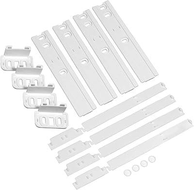 SHUOMAO 4-Pack Integrated Fridge Door Brackets Slider Kit Universal