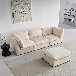 99" 4 Seater Modular Down Feather(60%) Cloud Deep