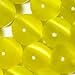 6mm Round Yellow Cat Eye Glass Beads Strand 15 Inch Jewelry Handmade DIY Beads