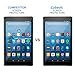 Tempered Glass Screen Protector for Amazon All-New Fire HD 8 Tablet 2017, [2-Pack] Cubevit Fire HD 8 7th Screen Protector Glass, Bubble Free/ 9H/ Scratch Proof Glass Screen for Fire HD 8 2017 Release