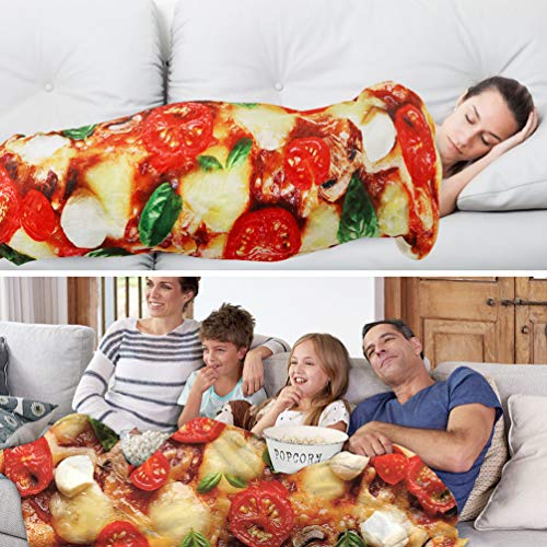 Outivity Burritos Wrap Novelty Blanket,Realistic Food Burritos Tortillas Blankets,Soft Plush Round Throw Blanket for Bed,Couch or Travel - Thumbnail 4