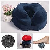 Neck Pillow Travel Cushion Memory Foam With Strap and massage ball1