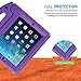 HDE Case for iPad 2 3 4 Kids Shockproof Bumper Hard Cover Handle Stand with Built in Screen Protector for Apple iPad 2nd 3rd 4th Generation (Purple)