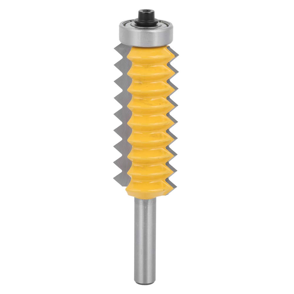 8 Shank Router Bit, Line Type Wood Milling Cutter Carbide Joint Router Bit Multi-Tooth Woodworking Tool(8 x 55)