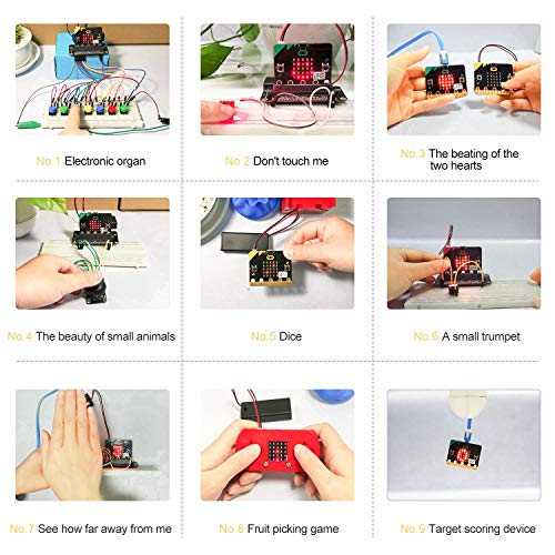 Yahboom Micro:bit Programmable Electronic Experiment Kit Graphic Coding STEM Education for Kids with Online Instruction Course (Micro bit Not Include)