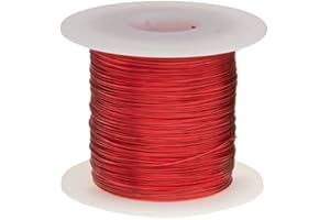 REMINGTON INDUSTRIES (REMKL) Magnet Wire, Heavy Build Enameled Copper Wire, 24 AWG, 2.5 Lbs, 1975' Length, 0.0223" Diameter,Red