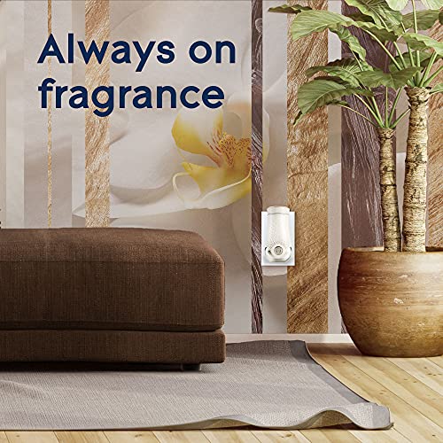 GLADE PLUGINS REFILLS AIR FRESHENER, SCENTED AND ESSENTIAL OILS FOR HOME AND BATHROOM, SHEER VANILLA EMBRACE, 1.34 OZ, 2 COUNT