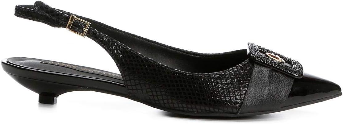 scarpin chanel salto baixo