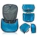 NICESTILE Lightweight Hanging Toiletry Bag for Men and Women - Medium 10.5 x 9.5 x 3.5 in (closed) - Ultralight Toiletry Bag for Business Travel and Backpacking