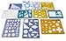 ETA hand2mind Plastic Tracing Shapes Template Set