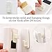 Remote Control Holder Hook,4 Set Wall Mount Storage Sticky White Plastic Hook with Strong Self Adhesive and Hanging Buckle, TV Air Conditioner Remote Control Keys Organizer Hanger