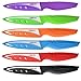 DSNN Steak Knives Set of 6 Muti-color Kitchen Ceramic Knife Set Sharp Outdoor BBQ Knife