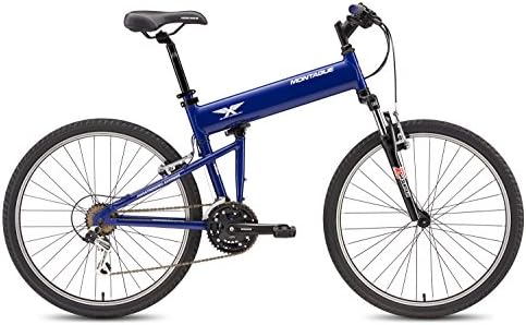 Montague Paratrooper Folding Bikes-Speed Light Trail Bike with Suspension Bike Folding Mountain Bikes for Adults, Lightweight Folding Bike, Folding Bike- All New Model
