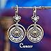 Cancer Zodiac Sign Astrology Earrings - June and July Birthday Gifts