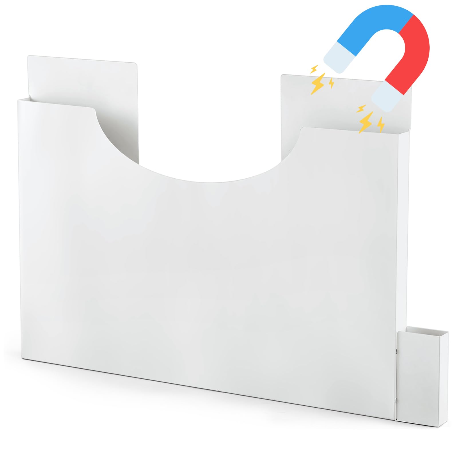 Photo 1 of Gandeer Magnetic Placemat Rack Place Mat Organizer Pocket Wall Document Rack Magnetic Cutting Board Holder White Pocket Wall File for Kitchen Home Office