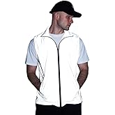 Brother Wang Men's Four Seasons Can Be Used for Outdoor Night Running, Cycling, Night Shiny Vest Couple Sleeveless Jacket