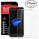 iPhone 7 Screen Protector, JOOMFEEN 3Pack iPhone 7 Tempered Glass Screen Protector [Anti-Glare & Anti-Fingerprint] 9H HD Clear Film for Apple iPhone 7 (4.7 Inch Only)-[3D Touch Compatible]