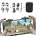 Mobile Game Controller [4 Triggers+5 Keychains] – Aovon Sensitive Shoot and Aim Joysticks Physical Buttons for PUBG/Knives Out/Rules of Survival, Gift for Kids and Playersthumb 1